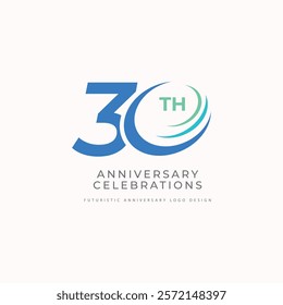 30 years anniversary celebrations logo concept	