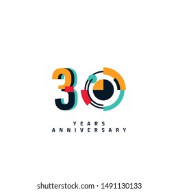 30 Years anniversary design template