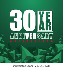 30 Years anniversary elebration vetor template design illustration