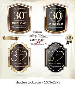 30 years anniversary golden label