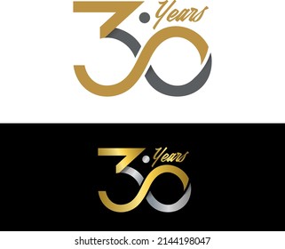 30 years anniversary logo design