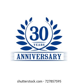 30 years anniversary logo template. 