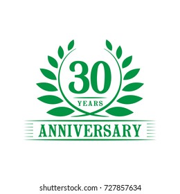 30 years anniversary logo template. 