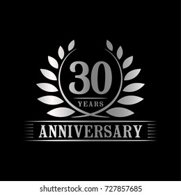 30 Years Anniversary Logo Template. 