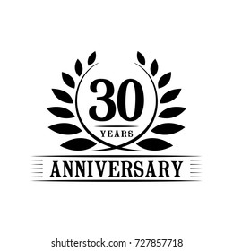 30 Years Anniversary Logo Template Stock Vector (Royalty Free ...