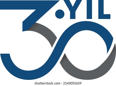 30 Years Anniversary Logo (turkish)