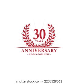 30 years anniversary logo. Vector and illustration.