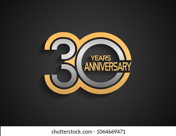 20 Anniversary Logo Gold Ribbon Template Stock Vector (Royalty Free ...