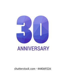 30 Years Anniversary with Low Poly Design