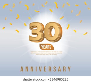 The 30 years anniversary marks a significant milestone in a journey of love, commitment, and growth. 