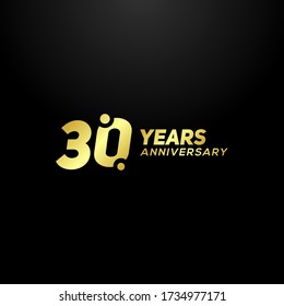 30 Years Anniversary Vector Design