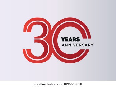 Vektor-Logo-Nummer für 30 Jahre