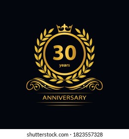 30 years anniversary vector, style  for celebration, logo template