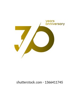 30 Years Anniversary Vector Template Design Illustration
