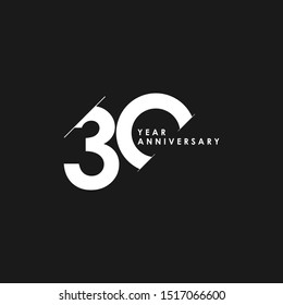 30 Years Anniversary Vector Template Design Illustration
