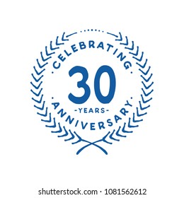 30 years design template. 30th vector and illustration.