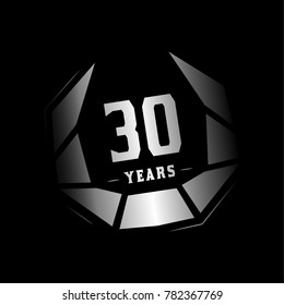 30 years design template. Anniversary vector and illustration template.