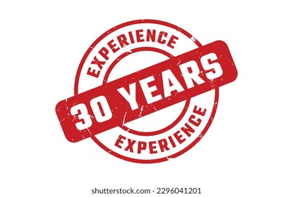 30 Years Experience Rubber Stamp