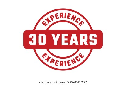 30 Years Experience Rubber Stamp