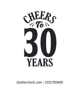 30 years vintage birthday celebration, Cheers to 30 years svg