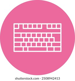 300 - Keyboard Flat Vector Icon Design