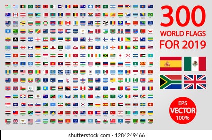 300 world flags for 2019