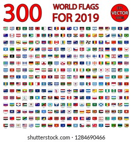 300 world flags for 2019