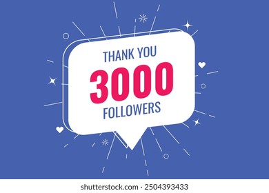 3000 OR 3k followers celebration. Thank you 3000   followers congratulation template banner. banner for social 3k friends and followers. celebrate subscribers and followers.
