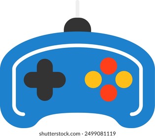 303 - Game controller Flat Vector Icon Design