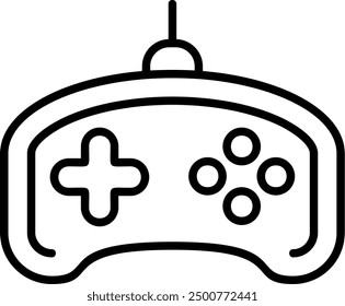 303 - Game controller Flat Vector Icon Design