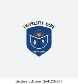 3041 educational logo school college university learning institute book academy organization