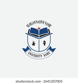 3045 educational logo school college university learning institute book academy organization