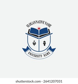 3046 educational logo school college university learning institute book academy organization
