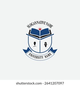 3047 educational logo school college university learning institute book academy organization