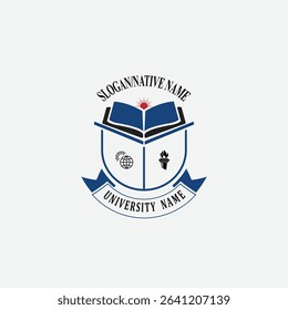 3048 educational logo school college university learning institute book academy organization