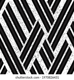 3049 Zigzag black and white segments. Seamless vector illustration eps 10.