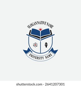 3050 educational logo school college university learning institute book academy organization