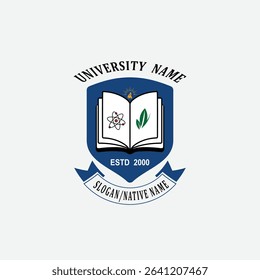 3052 educational logo school college university learning institute book academy organization