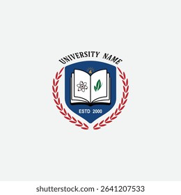 3053 educational logo school college university learning institute book academy organization
