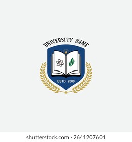 3054 educational logo school college university learning institute book academy organization