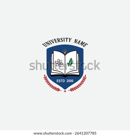3056 educational logo school college university learning institute book academy organization