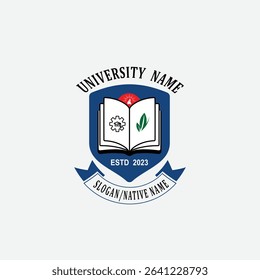 3064 educational logo school college university learning institute book academy organization