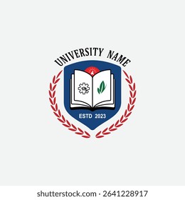 3065 educational logo school college university learning institute book academy organization