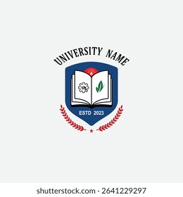 3068 educational logo school college university learning institute book academy organization