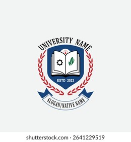 3071 educational logo school college university learning institute book academy organization