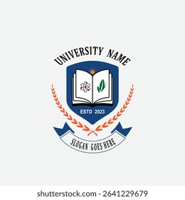 3075 educational logo school college university learning institute book academy organization