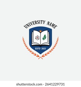 3076 educational logo school college university learning institute book academy organization