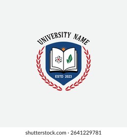 3077 educational logo school college university learning institute book academy organization