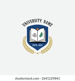 3078 educational logo school college university learning institute book academy organization