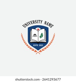 3082 educational logo school college university learning institute book academy organization
